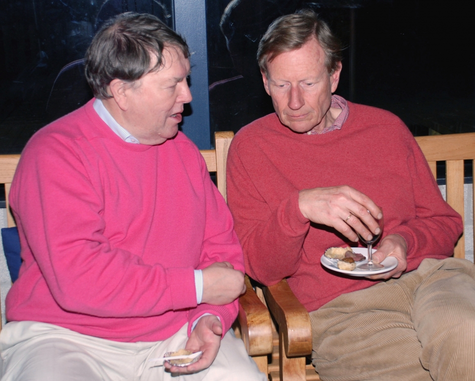 Hens met Jeroen Sillem op een vrijwilligersavond (2007)