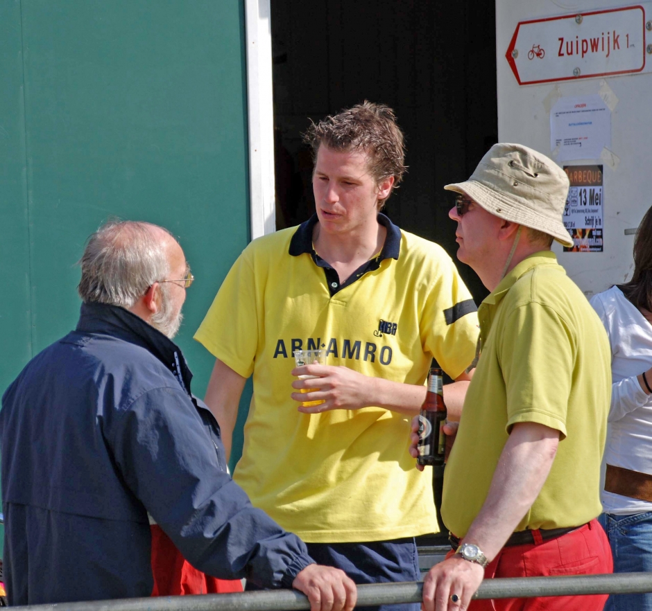2007: met Jasper van Dijk (H1) en Erik Bakx bij uitwedstrijd in Bodegraven