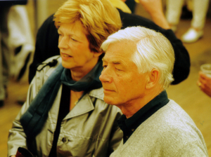 Paul en zijn vrouw bij het Lustrum in 2000 (foto: Joke Oosthout)