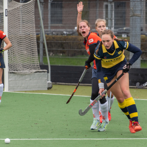 Valerie Vogels (archief beeld) scoorde tweemaal voor Dames 1 tegen Barendrecht Valerie Vogels (archief beeld) scoorde tweemaal voor Dames 1 tegen Barendrecht